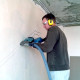 Штробление стены под нишу для дренажной помпы Midea 150х70 мм. (Кирпич)